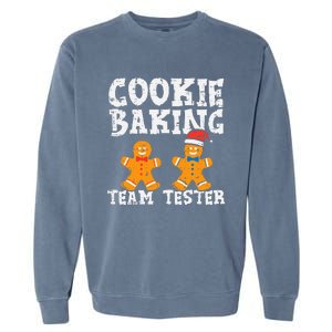 Christmas Cookie Baking Crew Festive Family Gift for Dad Garment-Dyed Sweatshirt