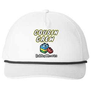 Cousin Crew Building Memories Building Blocks Cousin Family Vacation Making Snapback Five-Panel Rope Hat