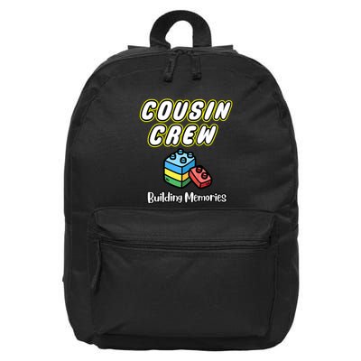 Cousin Crew Building Memories Building Blocks Cousin Family Vacation Making 16 in Basic Backpack