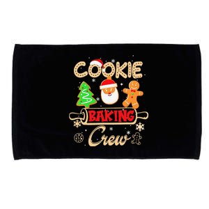 Christmas Cookie Baking Crew Gingerbread Santa Xmas Microfiber Hand Towel