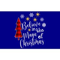 Cute Casual Believe In Magic Of Christmas Tree Buffalo Plaid Great Gift Bumper Sticker