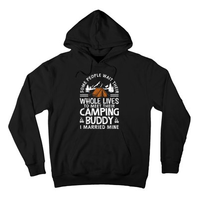 Cool Camping Buddies Gift Funny Husband & Wife Hoodie