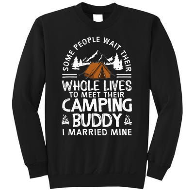 Cool Camping Buddies Gift Funny Husband & Wife Sweatshirt