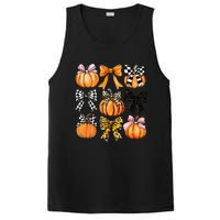 Cute Coquette Bows Pumpkin Season Halloween Autumn Fall PosiCharge Competitor Tank