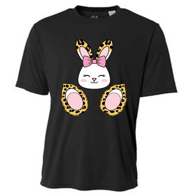 Cute Cheetah Bunny Adorable Easter Cooling Performance Crew T-Shirt