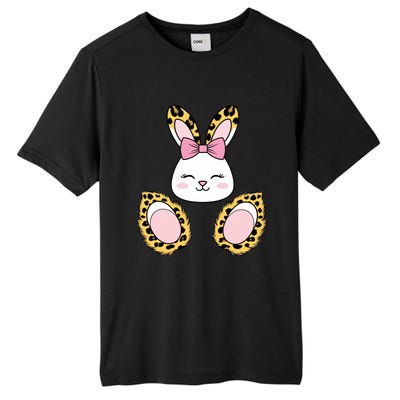 Cute Cheetah Bunny Adorable Easter Tall Fusion ChromaSoft Performance T-Shirt