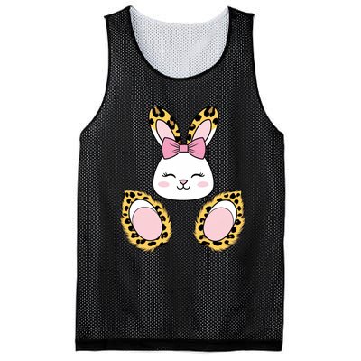 Cute Cheetah Bunny Adorable Easter Mesh Reversible Basketball Jersey Tank