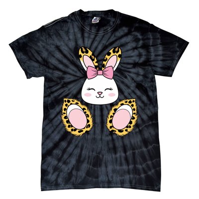 Cute Cheetah Bunny Adorable Easter Tie-Dye T-Shirt