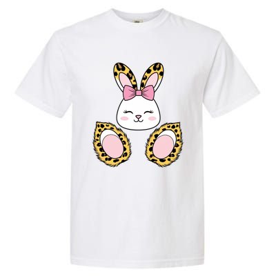 Cute Cheetah Bunny Adorable Easter Garment-Dyed Heavyweight T-Shirt