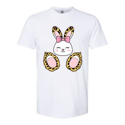 Cute Cheetah Bunny Adorable Easter Softstyle CVC T-Shirt