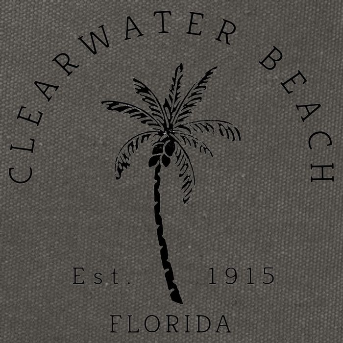 Cool Clearwater Beach Original Florida Beaches Cotton Canvas Backpack