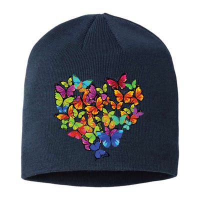 Colorful Cute Butterfly Heart Butterflies Sustainable Beanie