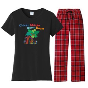 Chicka Chicka Boom Boom Costume Halloween Decorations Gifts Women's Flannel Pajama Set