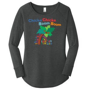 Chicka Chicka Boom Boom Costume Halloween Decorations Gifts Women's Perfect Tri Tunic Long Sleeve Shirt