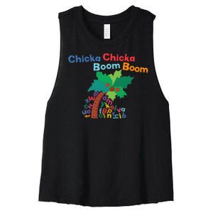 Chicka Chicka Boom Boom Costume Halloween Decorations Gifts Women's Racerback Cropped Tank