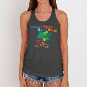 Chicka Chicka Boom Boom Costume Halloween Decorations Gifts Women's Knotted Racerback Tank