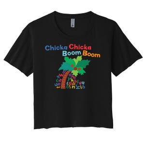 Chicka Chicka Boom Boom Costume Halloween Decorations Gifts Women's Crop Top Tee