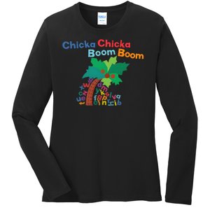 Chicka Chicka Boom Boom Costume Halloween Decorations Gifts Ladies Long Sleeve Shirt