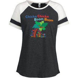 Chicka Chicka Boom Boom Costume Halloween Decorations Gifts Enza Ladies Jersey Colorblock Tee