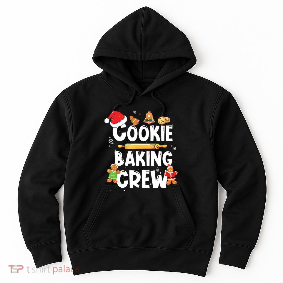 Christmas Cookie Baking Crew Pajama Gingerbread Christmas Santa Hat Xmas Hoodie