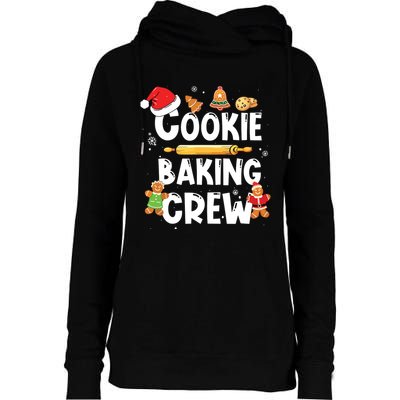 Christmas Cookie Baking Crew Pajama Gingerbread Christmas Santa Hat Xmas Womens Funnel Neck Pullover Hood