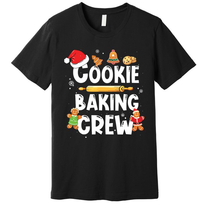 Christmas Cookie Baking Crew Pajama Gingerbread Christmas Santa Hat Xmas Premium T-Shirt