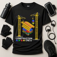 Construction Crew Building Blocks Master Builder Performance Shirt