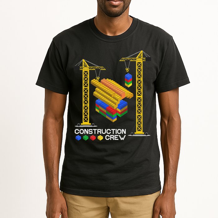 Construction Crew Building Blocks Master Builder Tall T-Shirt