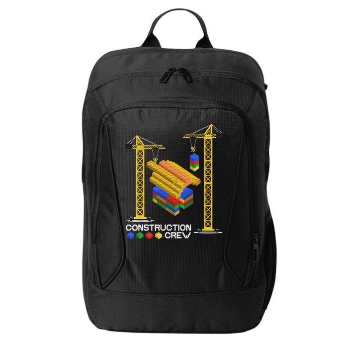 Construction Crew Building Blocks Master Builder City Backpack