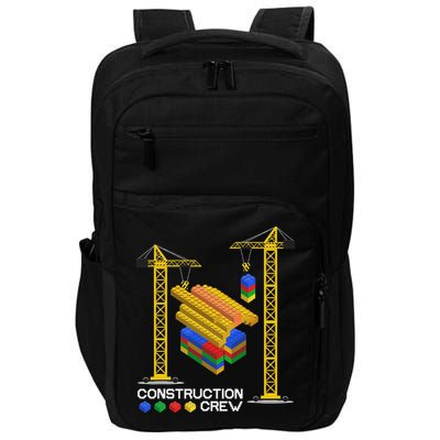 Construction Crew Building Blocks Master Builder Impact Tech Backpack