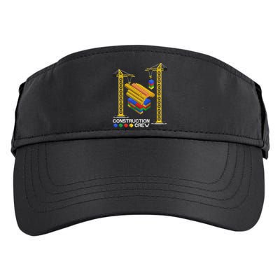Construction Crew Building Blocks Master Builder Adult Drive Performance Visor