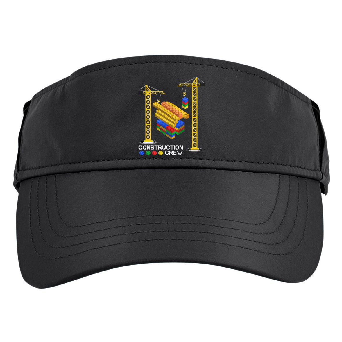 Construction Crew Building Blocks Master Builder Adult Drive Performance Visor