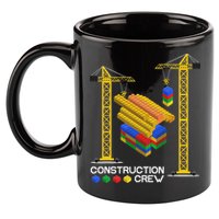 Construction Crew Building Blocks Master Builder 11oz C Handle Ceramic Mug