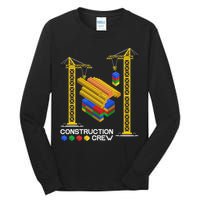 Construction Crew Building Blocks Master Builder Tall Long Sleeve T-Shirt