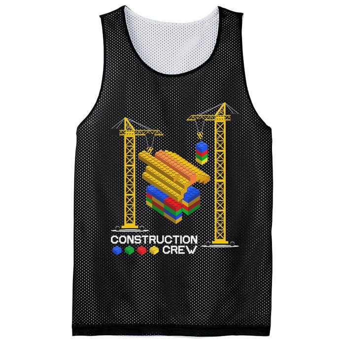 Construction Crew Building Blocks Master Builder Mesh Reversible Basketball Jersey Tank