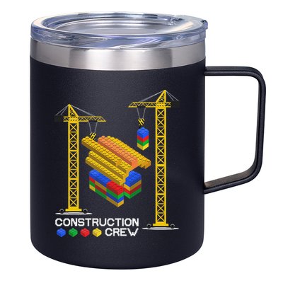 Construction Crew Building Blocks Master Builder 12oz Stainless Steel Coffee Mug