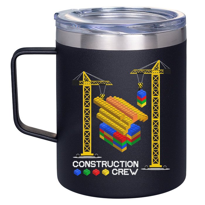 Construction Crew Building Blocks Master Builder 12oz Stainless Steel Coffee Mug