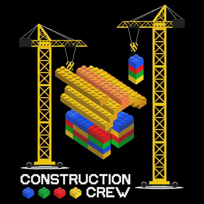 Construction Crew Building Blocks Master Builder Cooling Performance Long Sleeve Crew