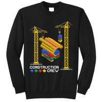Construction Crew Building Blocks Master Builder Tall Sweatshirt