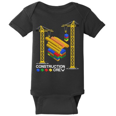Construction Crew Building Blocks Master Builder Baby Bodysuit