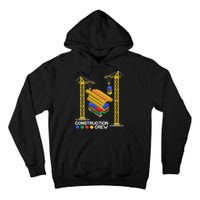 Construction Crew Building Blocks Master Builder Tall Hoodie