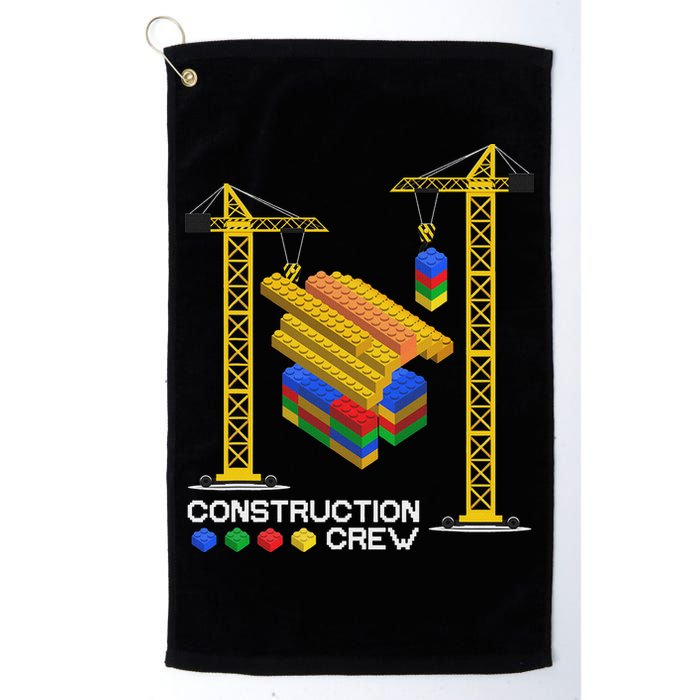 Construction Crew Building Blocks Master Builder Golf Towel