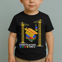 Construction Crew Building Blocks Master Builder Toddler T-Shirt