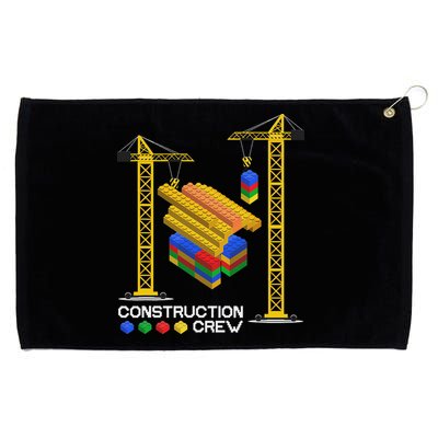 Construction Crew Building Blocks Master Builder Grommeted Golf Towel