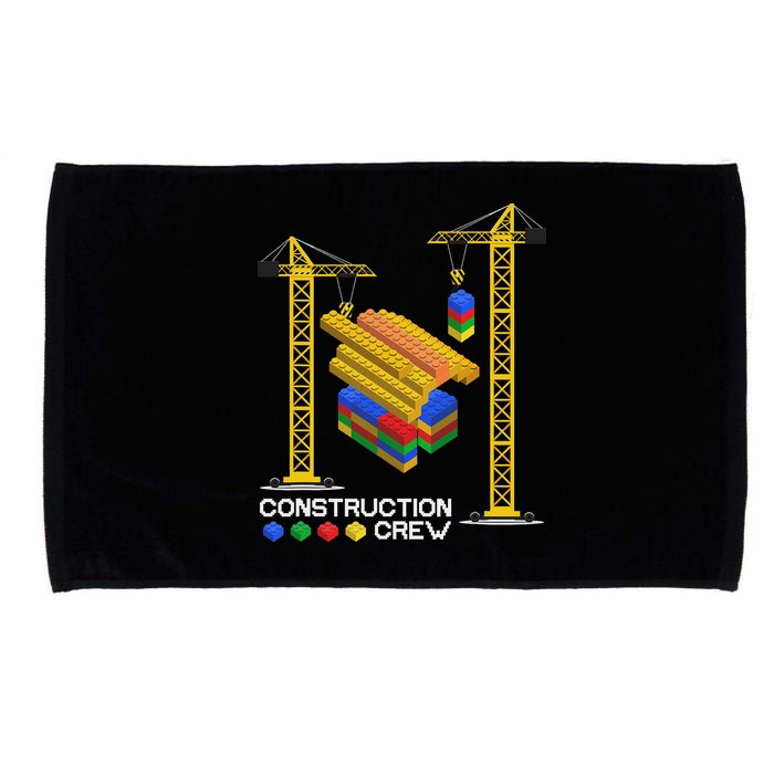 Construction Crew Building Blocks Master Builder Microfiber Hand Towel
