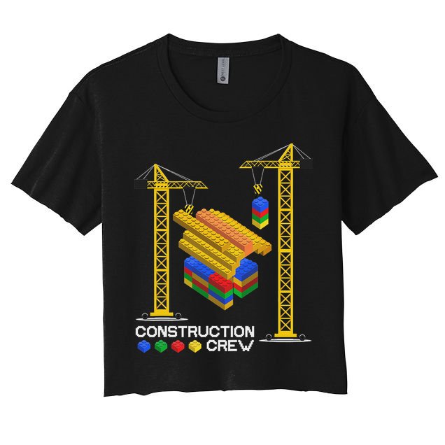 Construction Crew Building Blocks Master Builder Crop Top