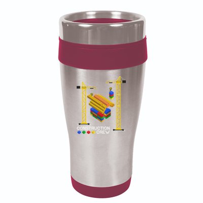 Construction Crew Building Blocks Master Builder 16oz Travel Tumbler