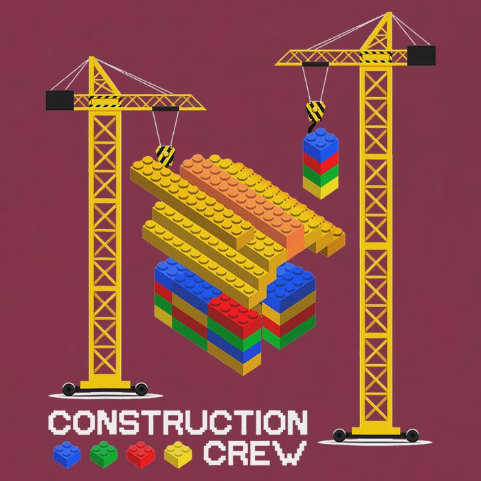 Construction Crew Building Blocks Master Builder 16oz Travel Tumbler
