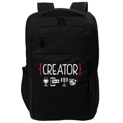 Content Creator Blogger Vlogger Influencer Creator Podcast Impact Tech Backpack