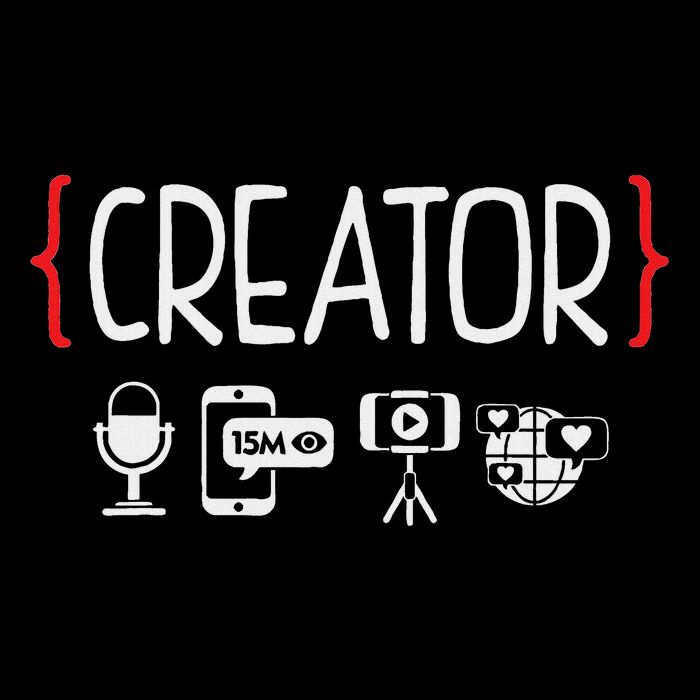 Content Creator Blogger Vlogger Influencer Creator Podcast Button